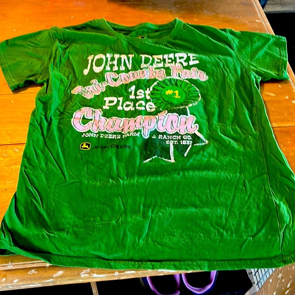 John Deere green tee shirt